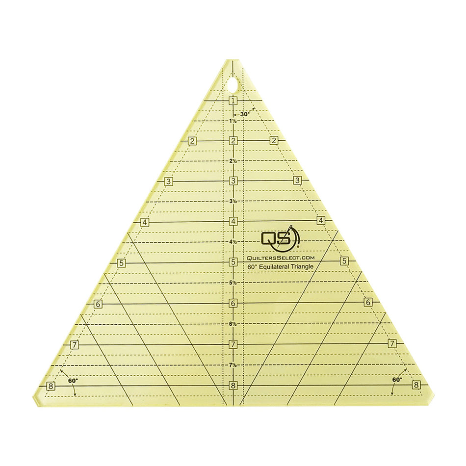 Quilter's Select QS 60 DEGREE TRIANGLE 8.5" RULER
