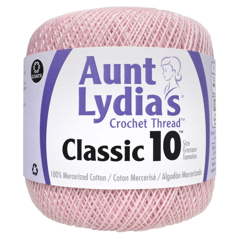Aunt Lydia Crochet Thread Size 10 Orchid Pink