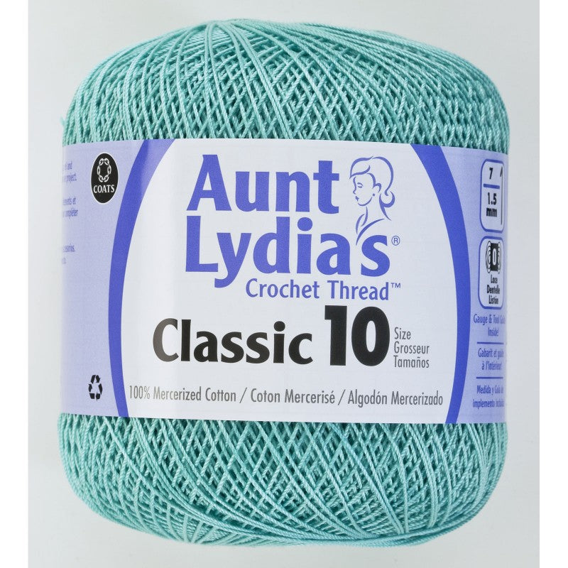 Aunt Lydia Crochet Thread Size 10 Aqua