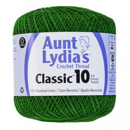 Aunt Lydia Crochet Thread Size 10 Myrtle Green