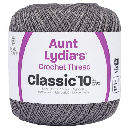 Aunt Lydia Crochet Thread Size 10 Classic Stone