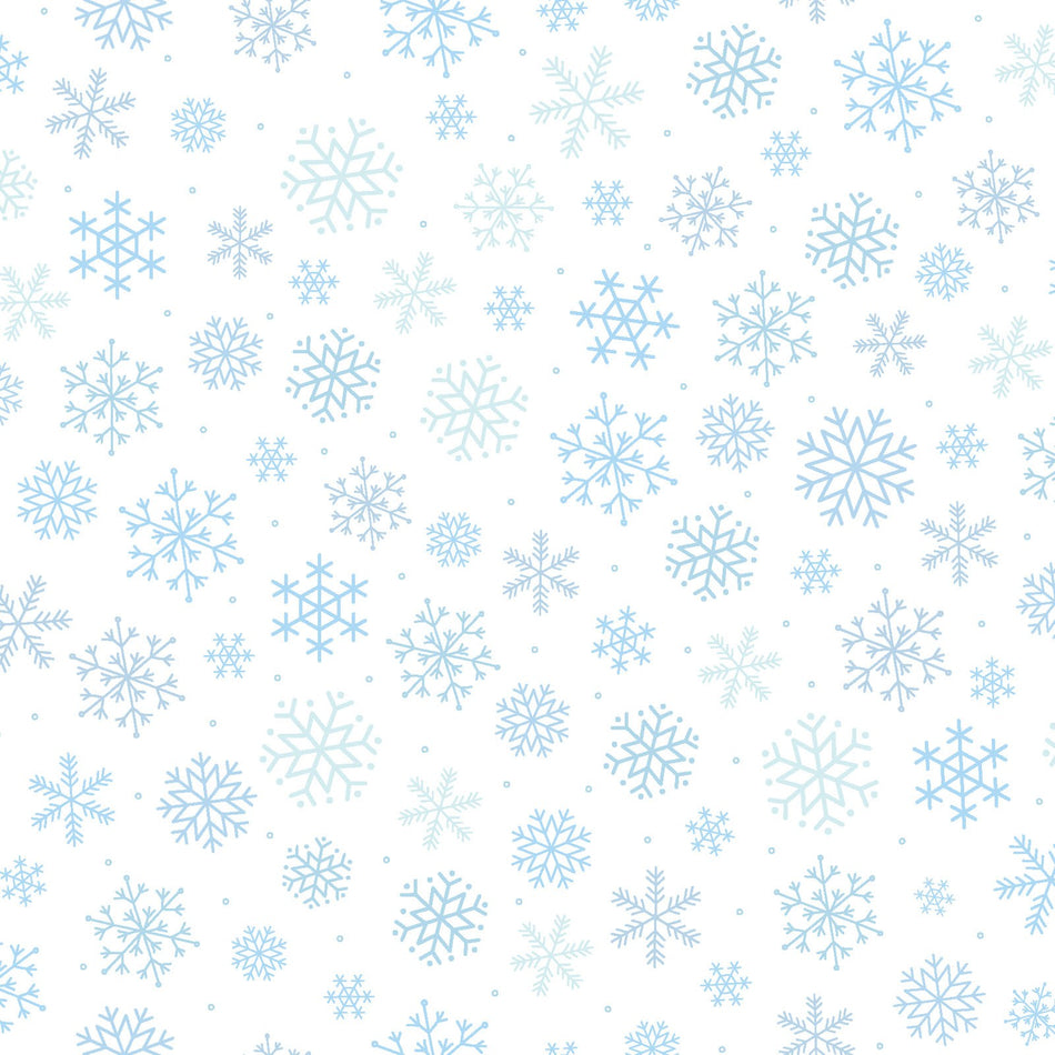 Kimberbell Celebration Snowflakes (Blue) 1/2 yard