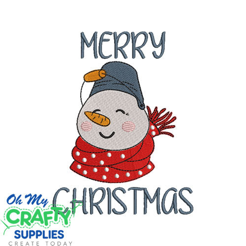 Merry Snowman 101623 Embroidery Design