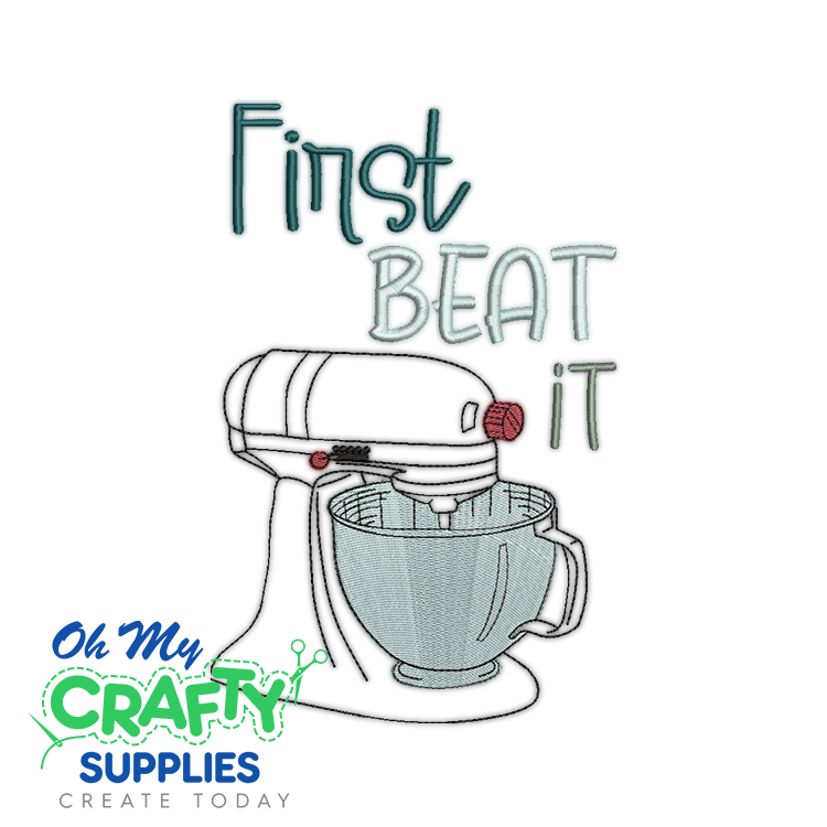 First Beat It 1023 Embroidery Design
