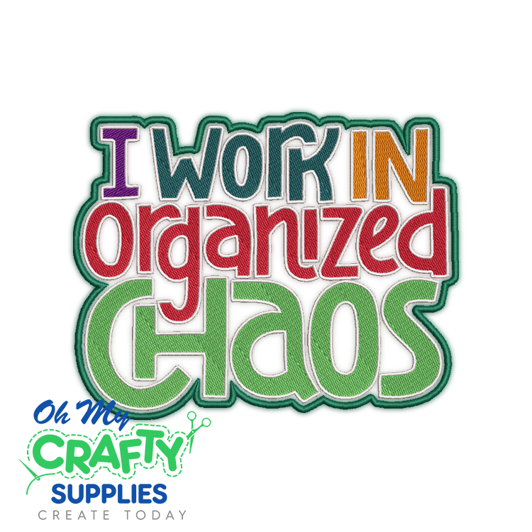 Organized Chaos 1021 Embroidery Design