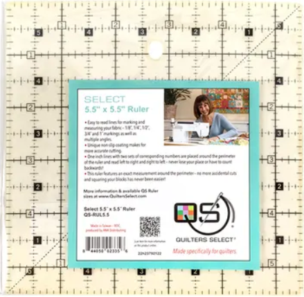 Quilter's Select 5.5" x 5.5" Non-Slip Ruler