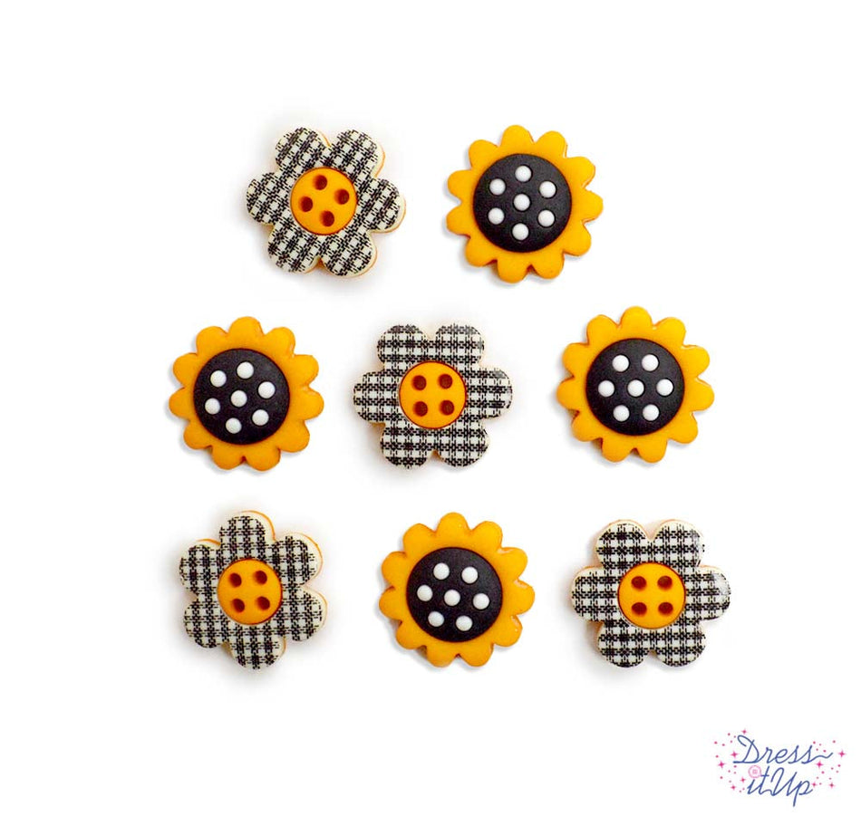 Dress It Up Buttons - Country Sunshine