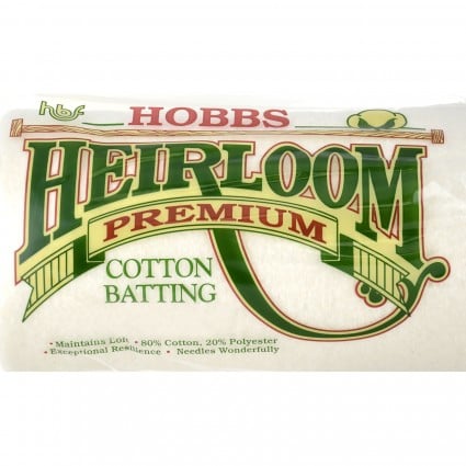 Heirloom® 80/20 Cotton Batting Crib Size 45"x60"
