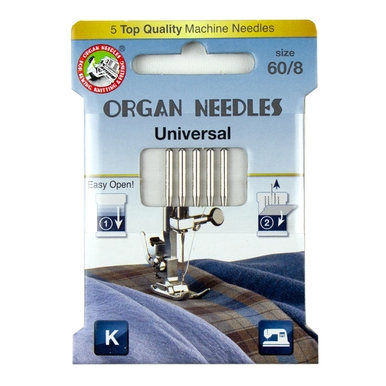 ORGAN Universal Size 60, 5 Needles per Eco pack