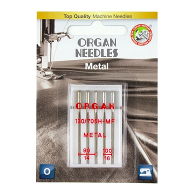 ORGAN Metal Assortment (3ea 90, 2ea 100), 5 Needles per blister pack
