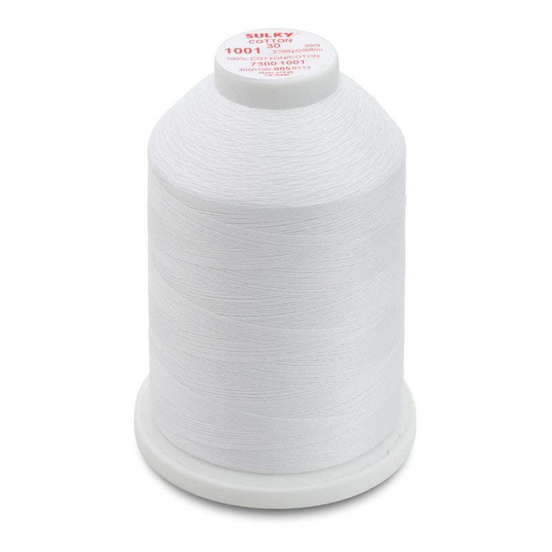 Sulky 30 Wt. Cotton Thread  Bright White
