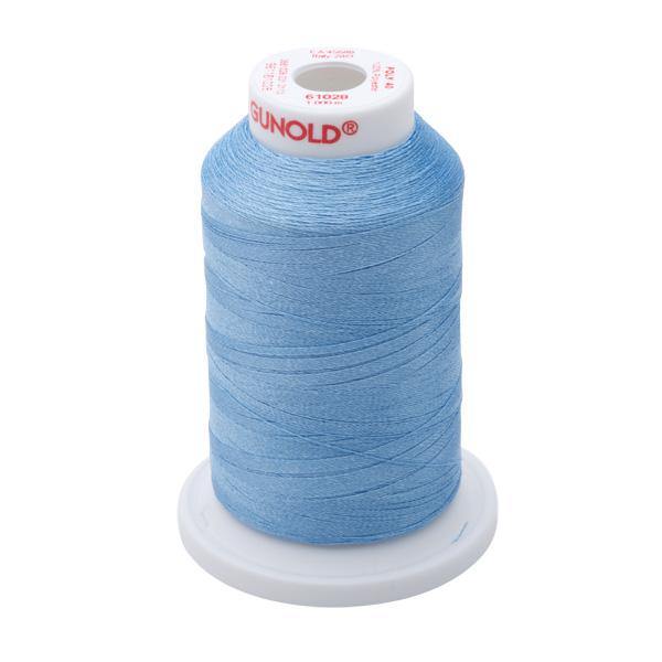 61028 - Baby Blue Polyester Embroidery Thread - 40 WT. 1,100 YD. Cones - Oh My Crafty Supplies Inc.