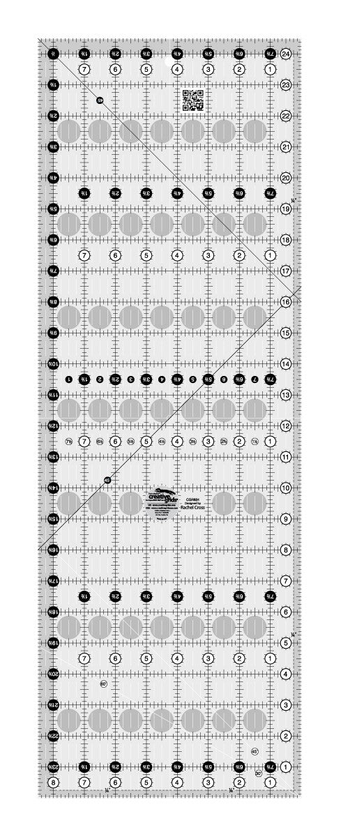 Creative Grids Quilt Ruler 6-1/2in x 24-1/2in