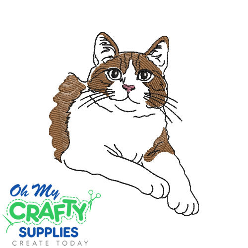 Cat Sketch 122322 Embroidery Design