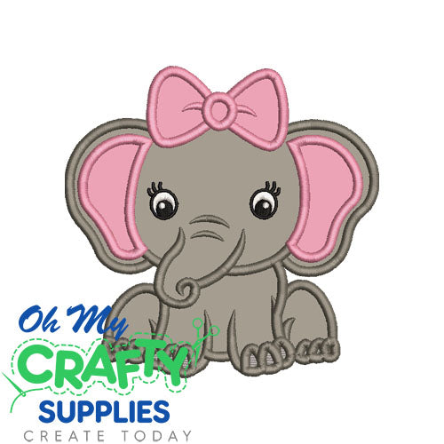 Elephant 1217 Applique Design