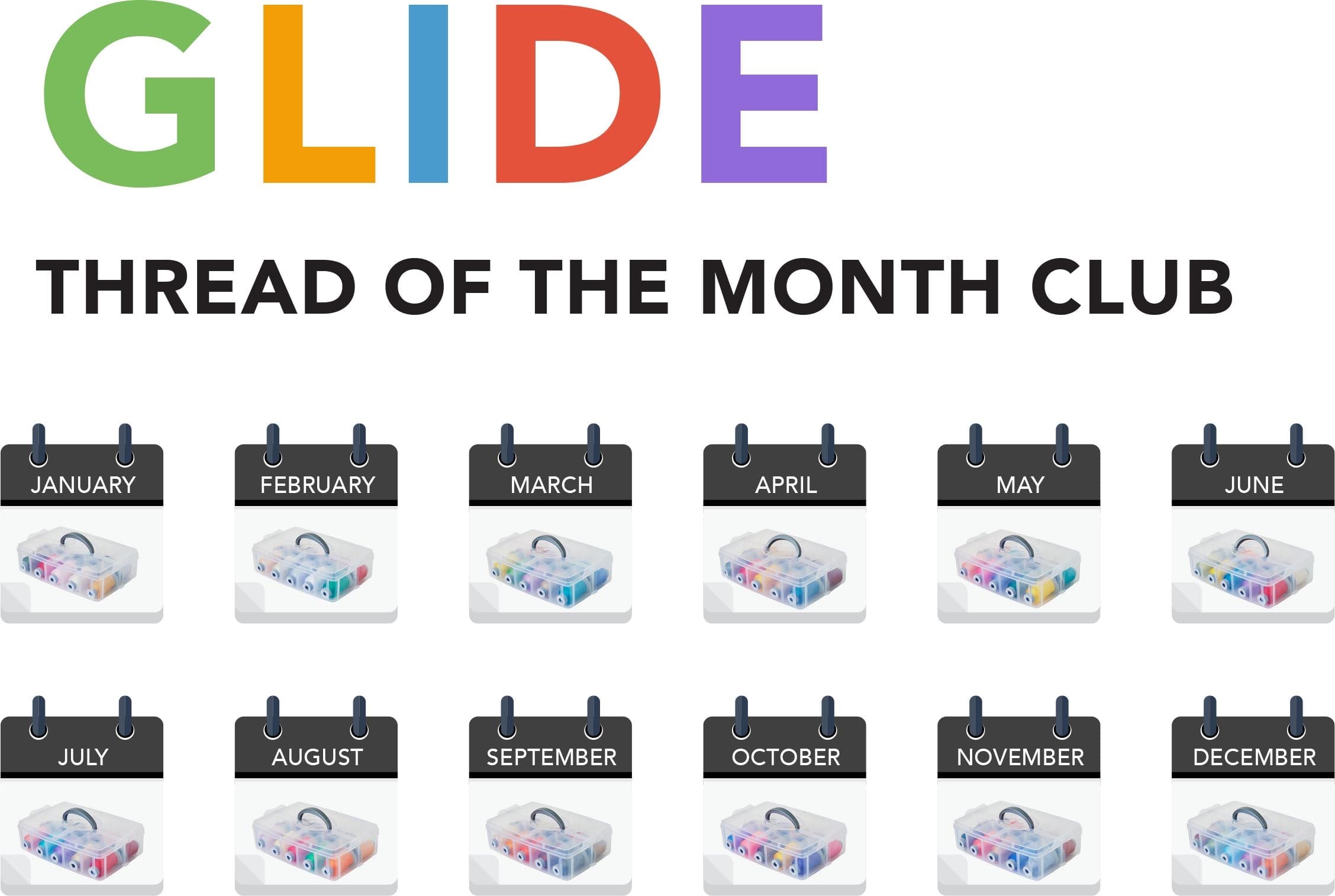Glide Thread of the Month Kit - 1000m OR 5000m Set