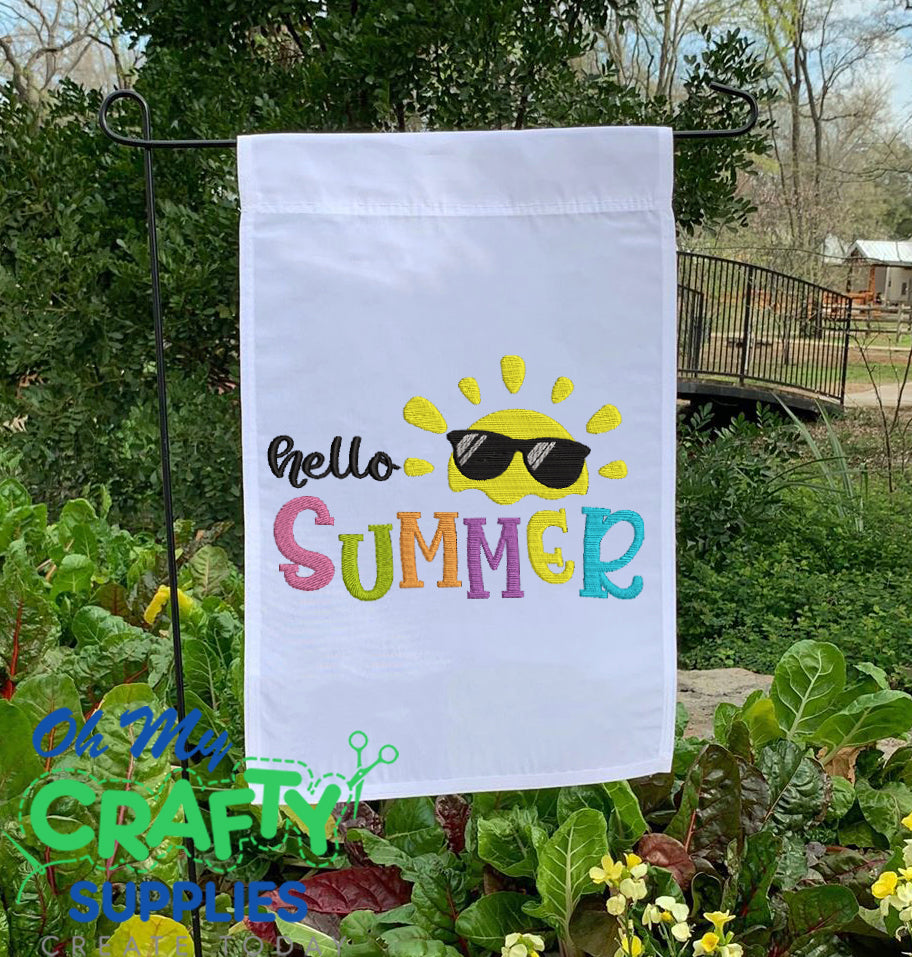 Hello Summer Sunshine Embroidery Design