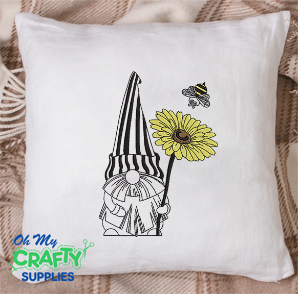 Sunflower Gnome 2021 Embroidery Design