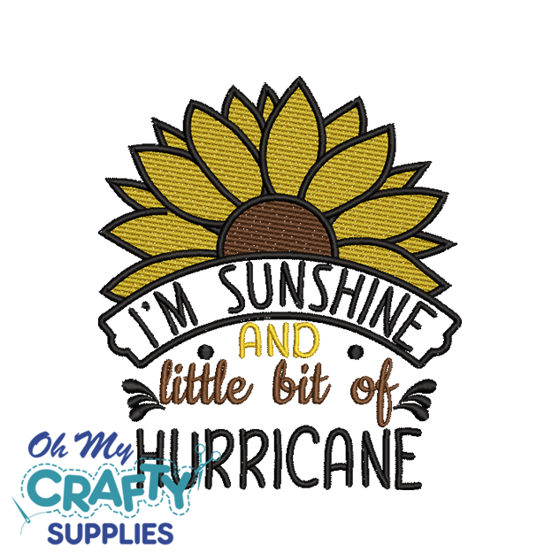 Sunshine Hurricane 12122 Embroidery Design