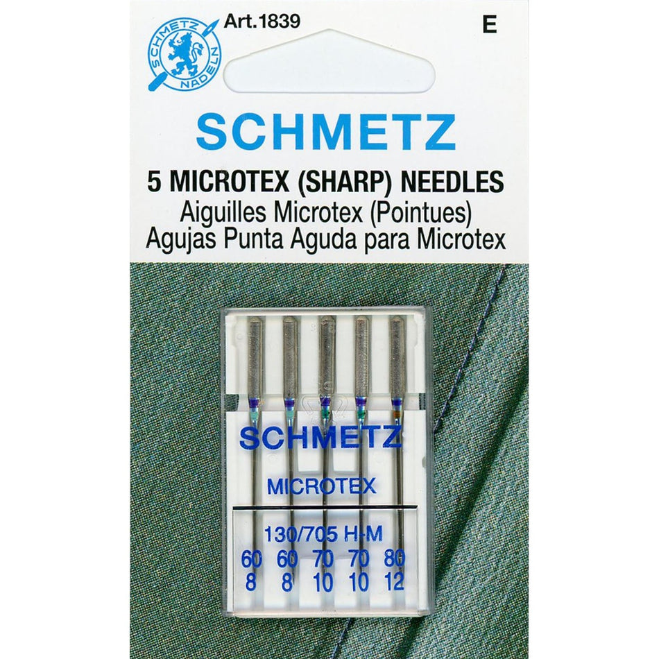 Schmetz Needle Microtex Asst 3Sz