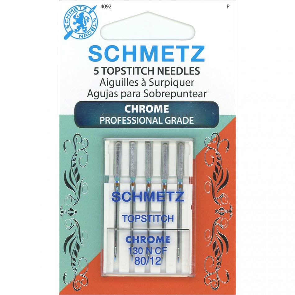 Schmetz Needle Chrome Topstitch 80/12