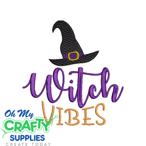 Witch Vibes Embroidery Design