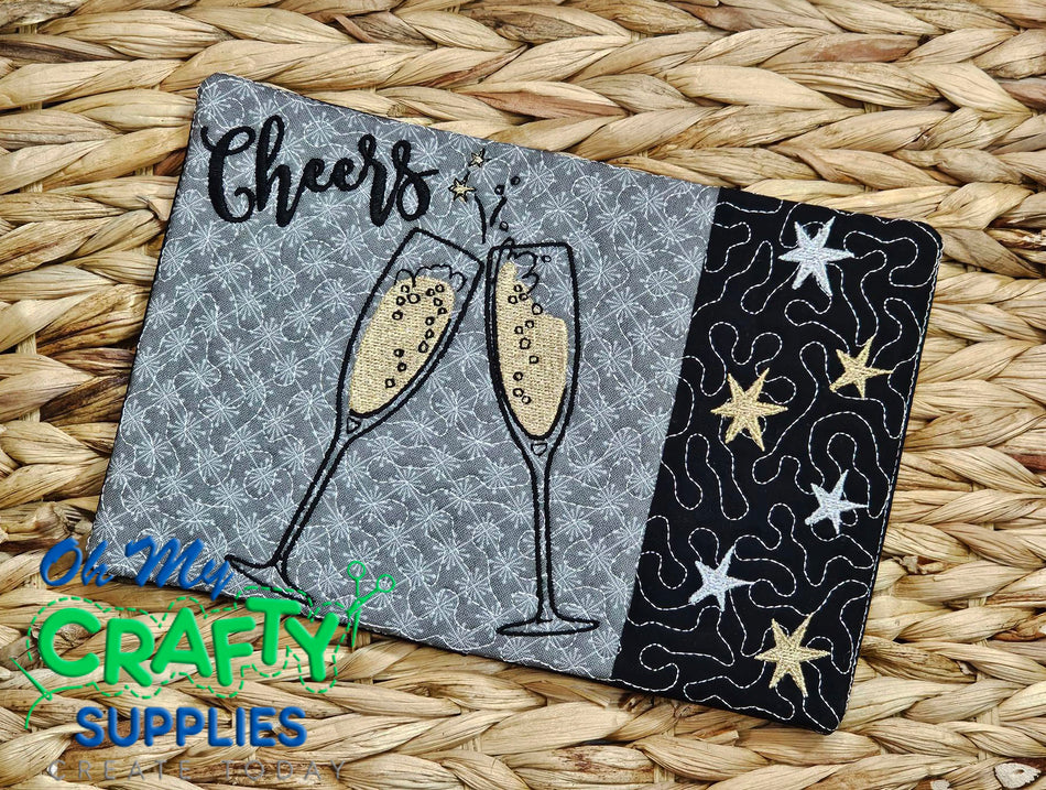 Cheers Mug Rug Embroidery Design (MRM)