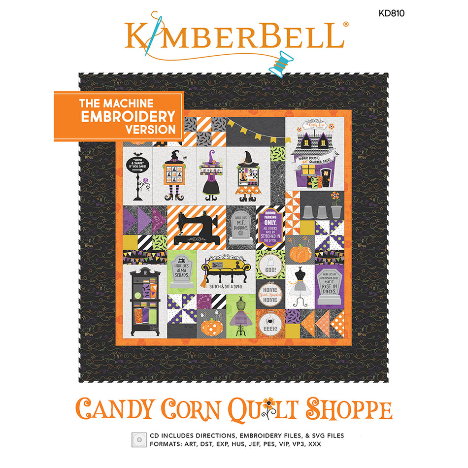 Candy Corn Quilt Shoppe, Machine Embroidery
