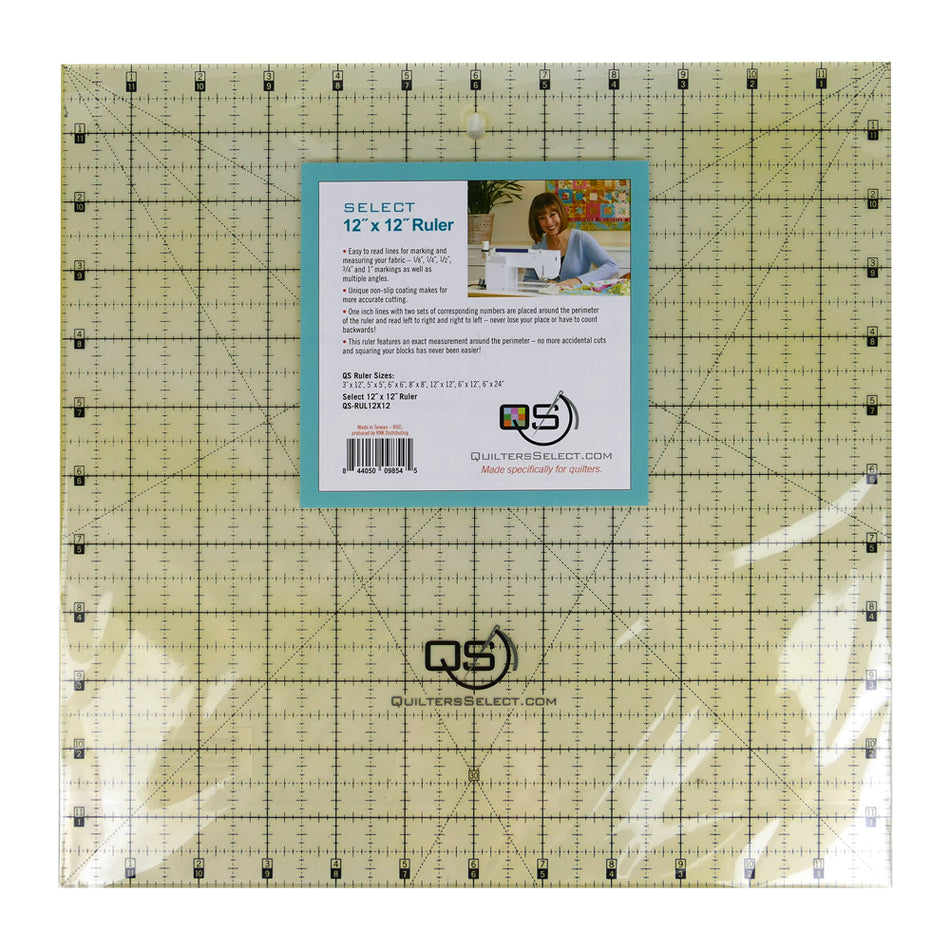 Quilter's Select 12" x 12" Non-Slip Ruler