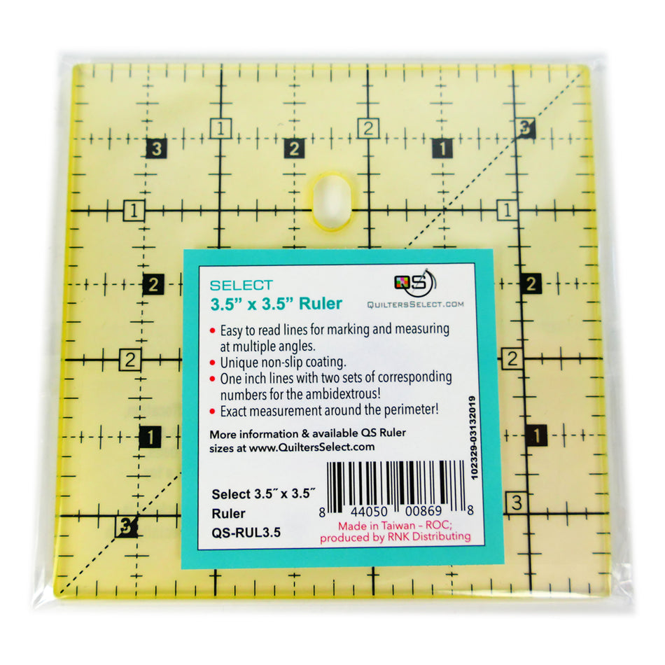 Quilter's Select 3.5" x 3.5" Non-Slip Ruler
