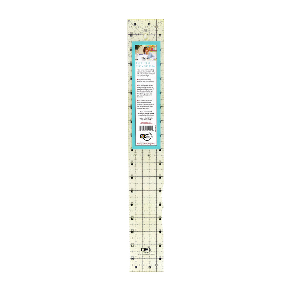 Quilter's Select 2.5" x 18" Non-Slip Ruler