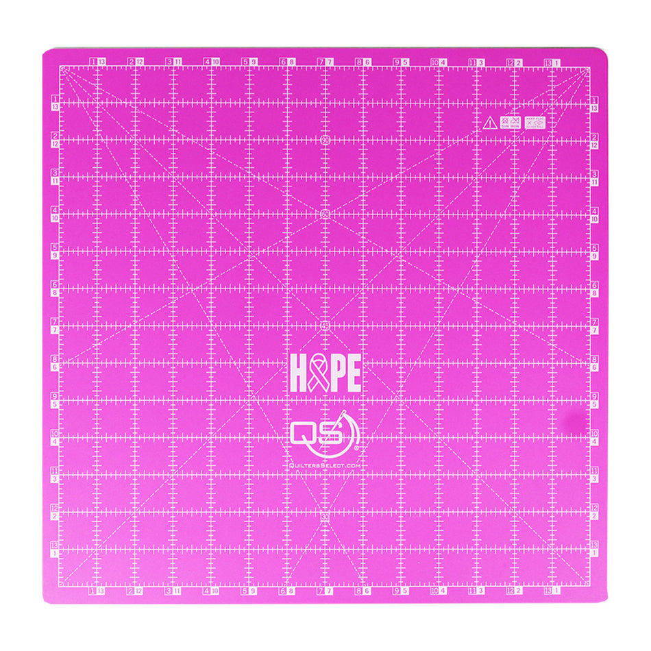 Creative Grids Self-Healing Rotating Rotary Cutting Mat 14in x 14in (PINK)