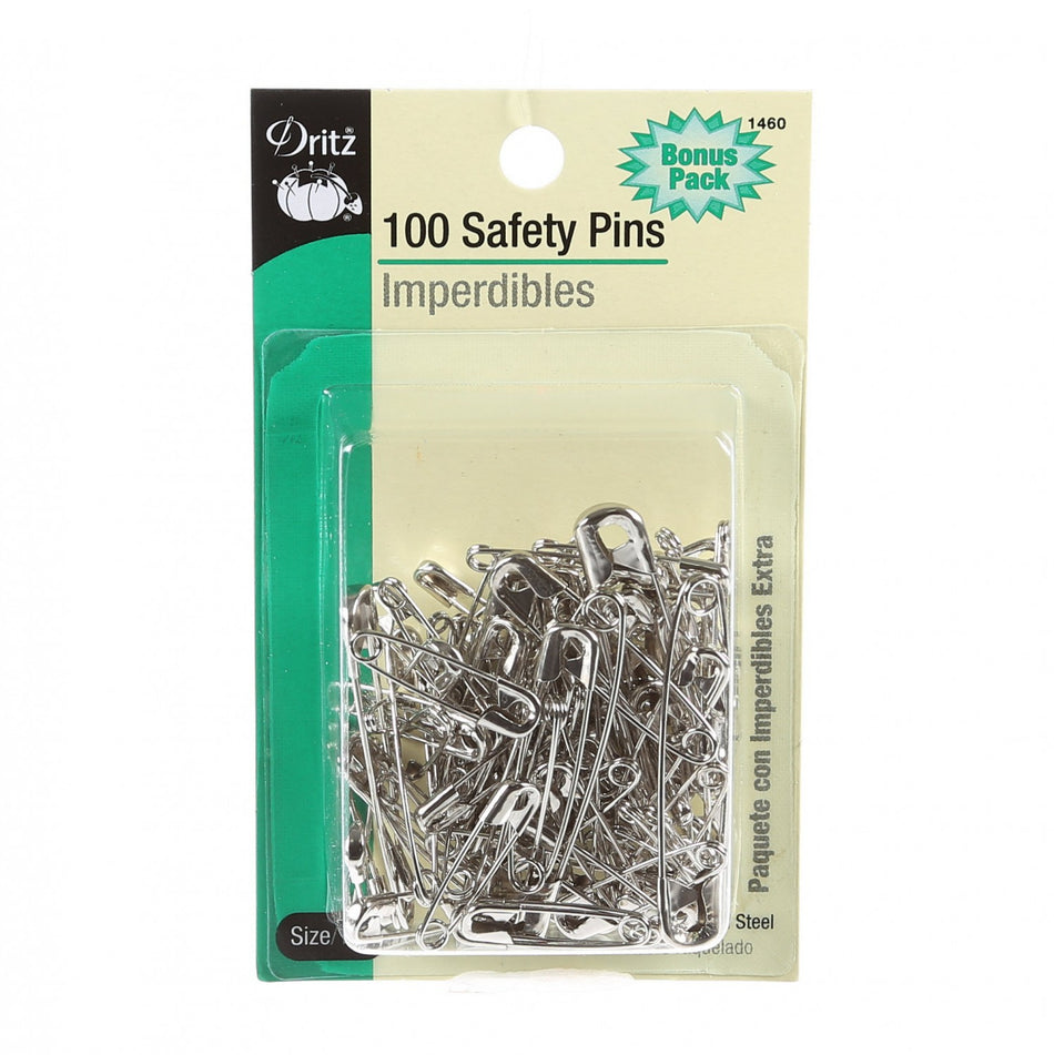 Safety Pin Assorted 100ct