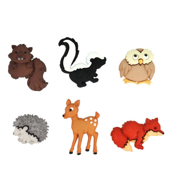 Forest Babies Button Pack