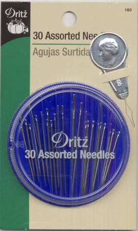 Prym Dritz Assorted Hand Needles with Threader in Dispenser 30ct