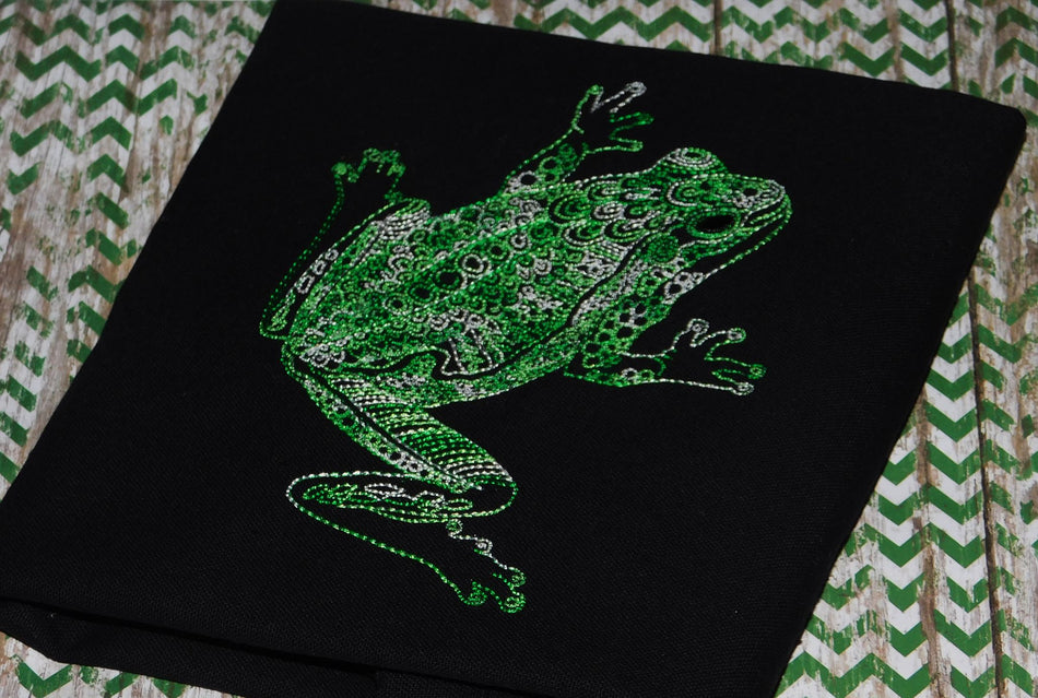 Henna Frog Embroidery Design