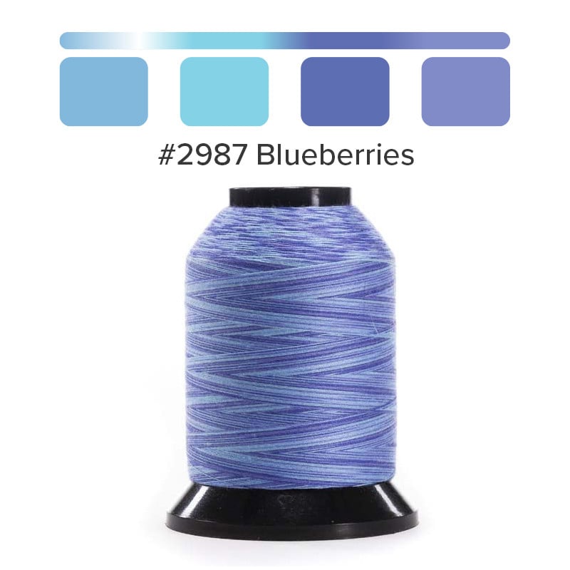 Finesse Thread - Variegated -#2987 Blueberries