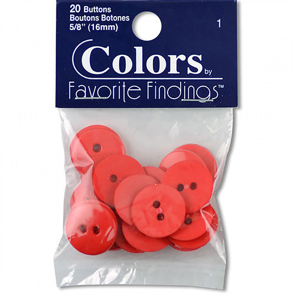 Colors By Favorite Findings Button Bag-Red