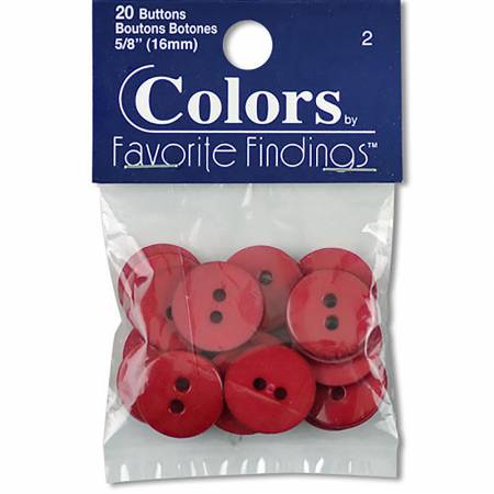 Colors By Favorite Findings Button Bag-Cranberry