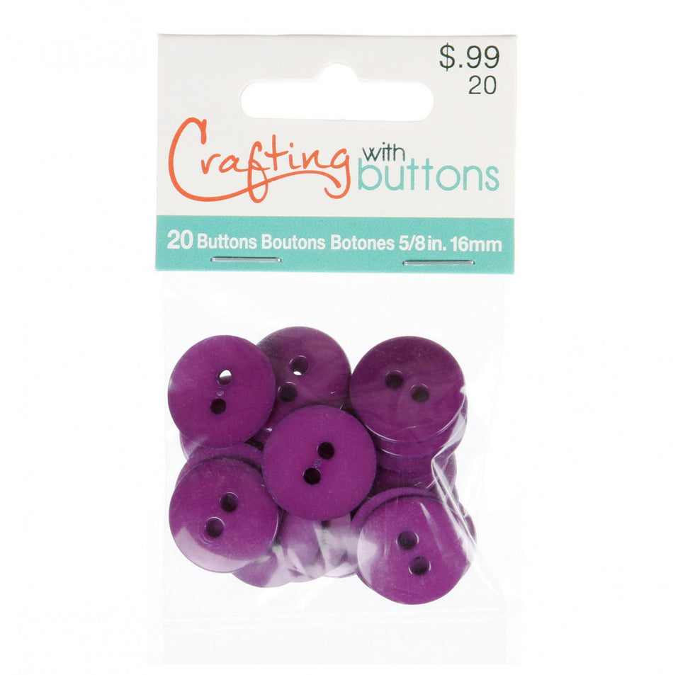 Colors By Favorite Findings Button Bag-Purple