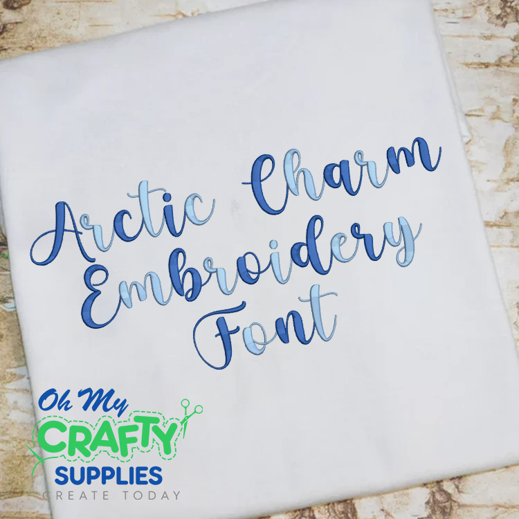 Arctic Charm Embroidery Font (BX Included) (FM)