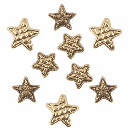 Gold Stars Buttons Button Bag