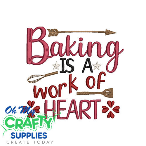 Baking Heart 83 Emboridery Design