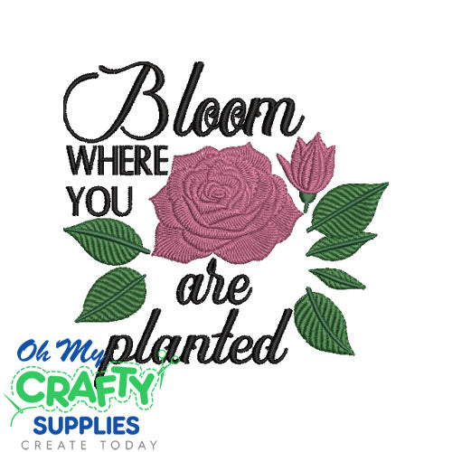 Bloom Planted 121023 Embroidery Design