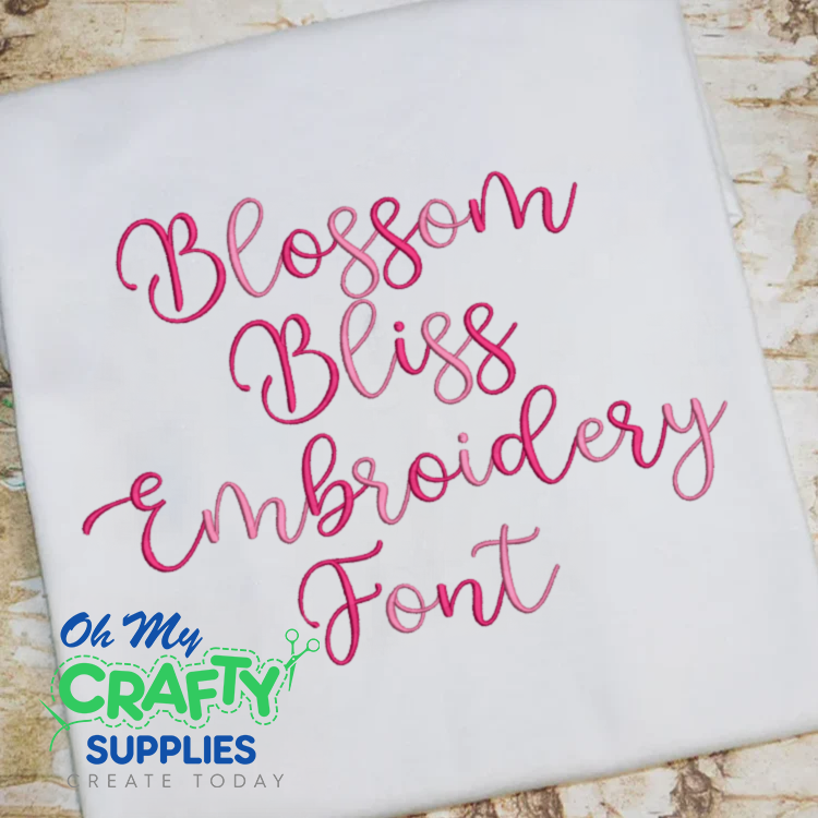 Blossom Bliss Embroidery Font (BX Included) (FM)