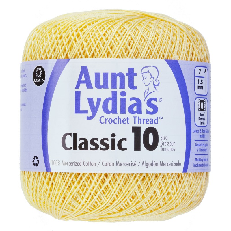 Aunt Lydia Crochet Thread Size 10 Maize