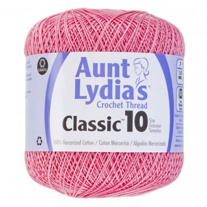 Aunt Lydia Crochet Thread Size 10 French Rose