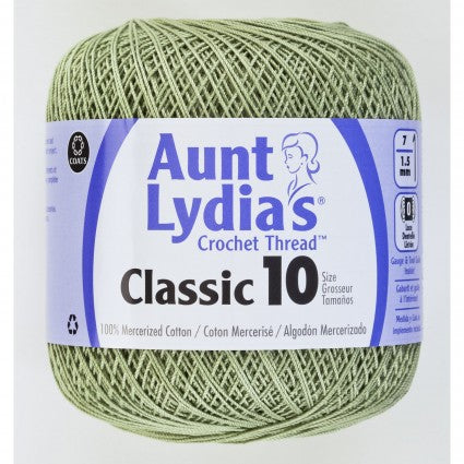 Aunt Lydia Crochet Thread Size 10 Frosty Green