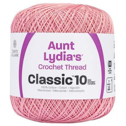 Aunt Lydia Crochet Thread Size 10 Soft Mauve