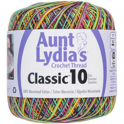 Aunt Lydia Crochet Thread Size 10 Blacklight